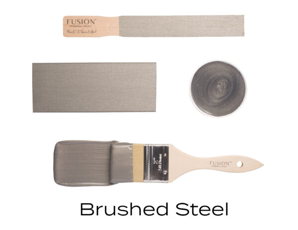 Fusion Mineral Paint-Gratis Sample-Brushed Steel