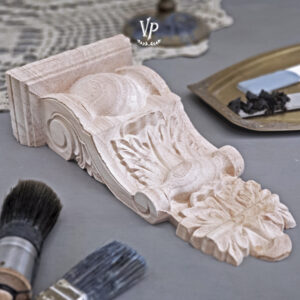 houten ornament - vintage paint - Corbel - 700311 -12 x 24 x 6,5