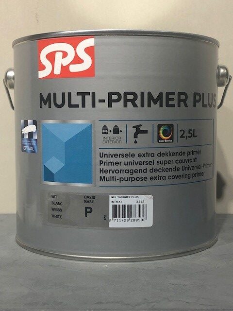 SPS Multiprimer is o.a. geschikt voor kunststoffen, MDF, hout, non ferro metalen. Als basis voor de Concreto betonlookverf.