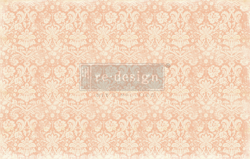 Decoupage papier van Redesign- Peach Damask