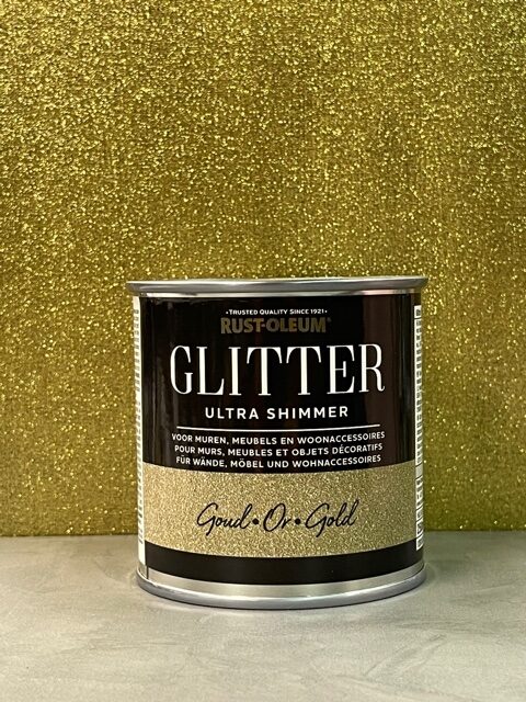buis uitglijden Rubber Glitterlak - Goud - Ultra shimmer - My Colorful Interior