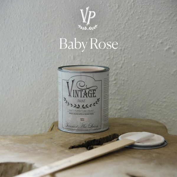 Vintage paint-krijtverf- baby rose
