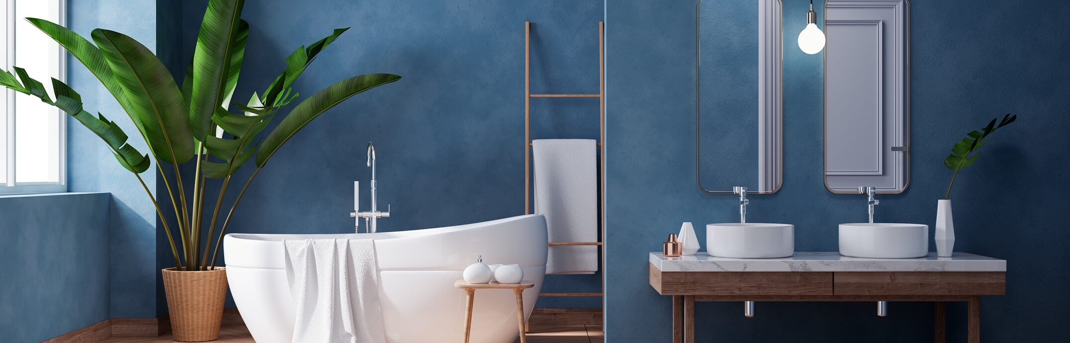 Blauwe betonlookverf - Concreto - Stucco d'Or
