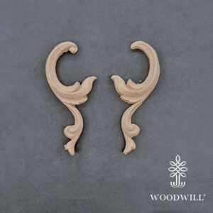 Houten ornament - Woodwill - Decorative set - 11 x 4 cm