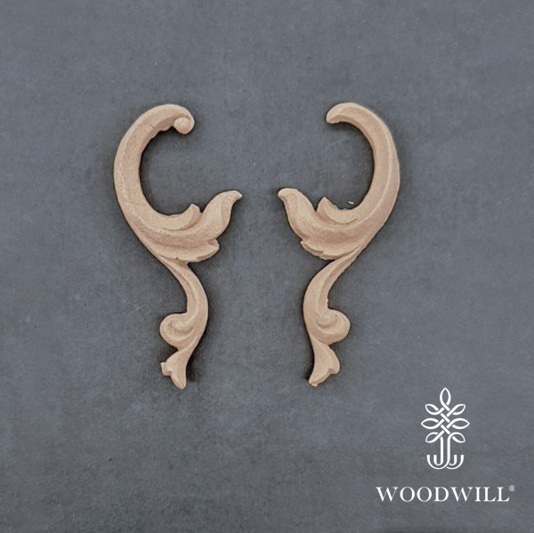Houten ornament - Woodwill - Decorative set - 11 x 4 cm