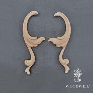Houten ornament - Woodwill - Decorative set - 7,5 x 3 cm