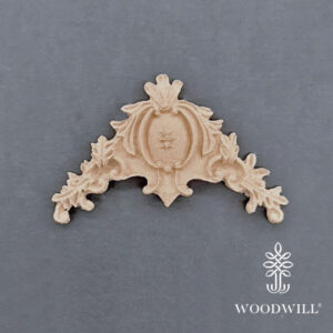 Houten ornament - Woodwill - Decorative Corner -7 x 5,5 cm 