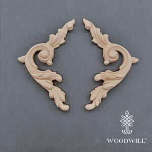 Houten ornament - Woodwill - Decoratie Set - 11 x 11,2 cm