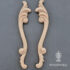 Woodwill - Decorative Set of 2 pieces 4 x 26 cm