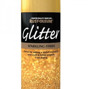 Glitter verfspray -topcoat - Goud