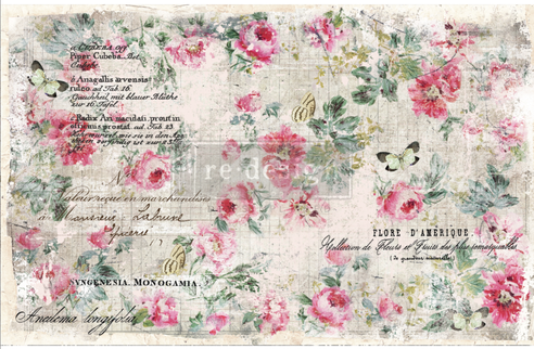 Decoupage papier - Redesign - Floral Wallpaper