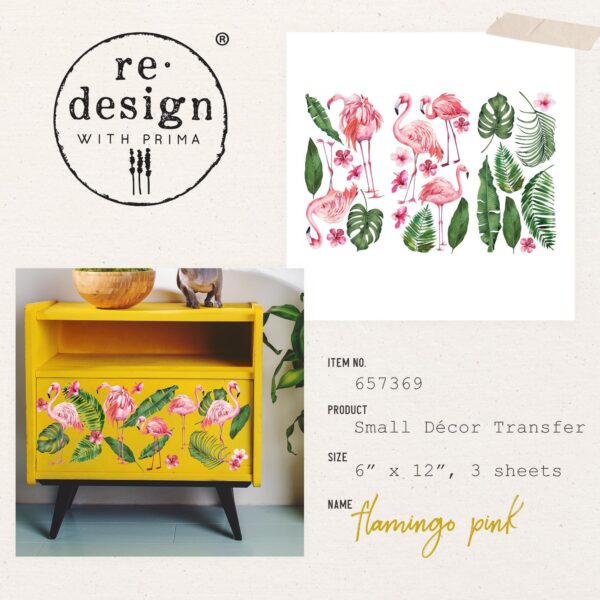 Redesign - Decoratie Transfer - Flamingo Pink