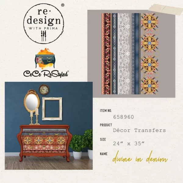 Redesign - Decoratie Transfer - Cece Divine In Denim