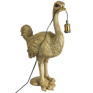 Dieren lamp Gouden Struisvogel