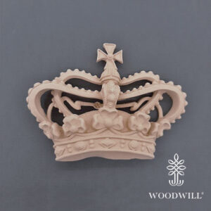 houten-ornament-flexibel-woodwill-802331-Decorative-Crown-13-.5-x-10-cm
