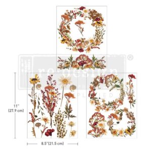 Redesign - Decoratie Transfer A 4 - Dried Wildflowers