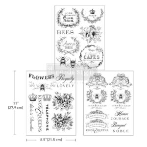 Redesign - Decoratie Transfer A 4 - French Labels