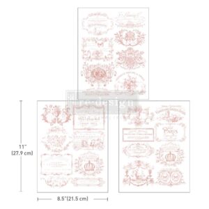Redesign - Decoratie Transfer A 4 - Vintage Labels III