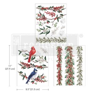 Redesign - Decoratie Transfer A 4 - Winterberry