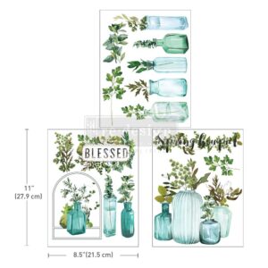 Redesign - Decoratie Transfer A 4 - Vintage Greenhouse