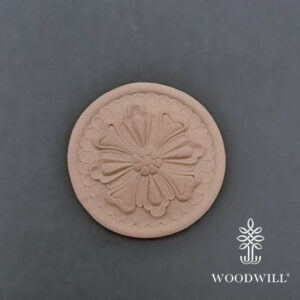 Houten ornament - flexibel - Woodwill - Rosette Flower - 7,5 cm