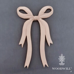 Houten ornament - flexibel - Woodwill - Decorative Bow 13.5 cm x 22 cm