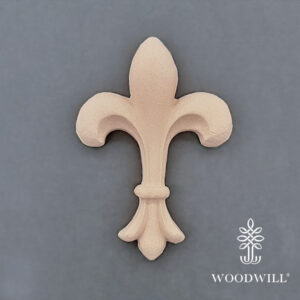 Houten ornament - flexibel - Woodwill-Decorative French Lily -7 x 10 cm