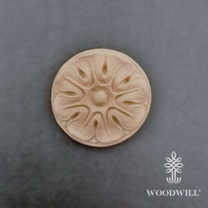 Houten ornament - flexibel - Woodwill- Flower Rosette 4.8cm