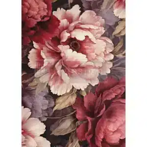 Redesign - Decoupage Fiber Paper A1  - Dreamy Rose Cascade