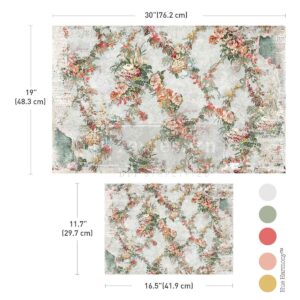 Redesign - Decoupage FIBER paper SET - Jardin Fleuri