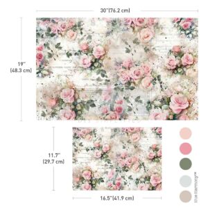 Redesign - Decoupage FIBER paper SET - Rosy Reverie